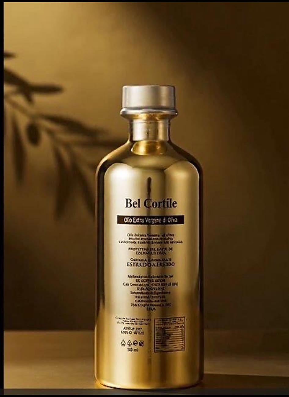 Bottiglia dell'olio extravergine Masseria Bel Cortile